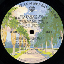 Jerry Fielding – The Outlaw Josey Wales (Original Sound Track)
