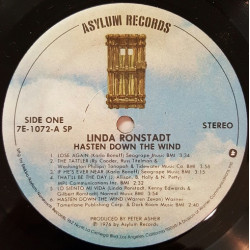 Linda Ronstadt – Hasten Down The Wind