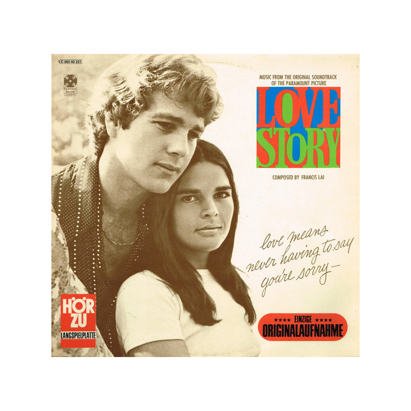 Francis Lai – Love Story - Music From The Original Soundtrack Of The Paramount Picture Francis Lai – Love Story - Music From The Original Soundtrack Of The Paramount Picture