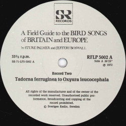 No Artist – The Peterson Field Guide To The Bird Songs Of Britain And Europe (Record 2)