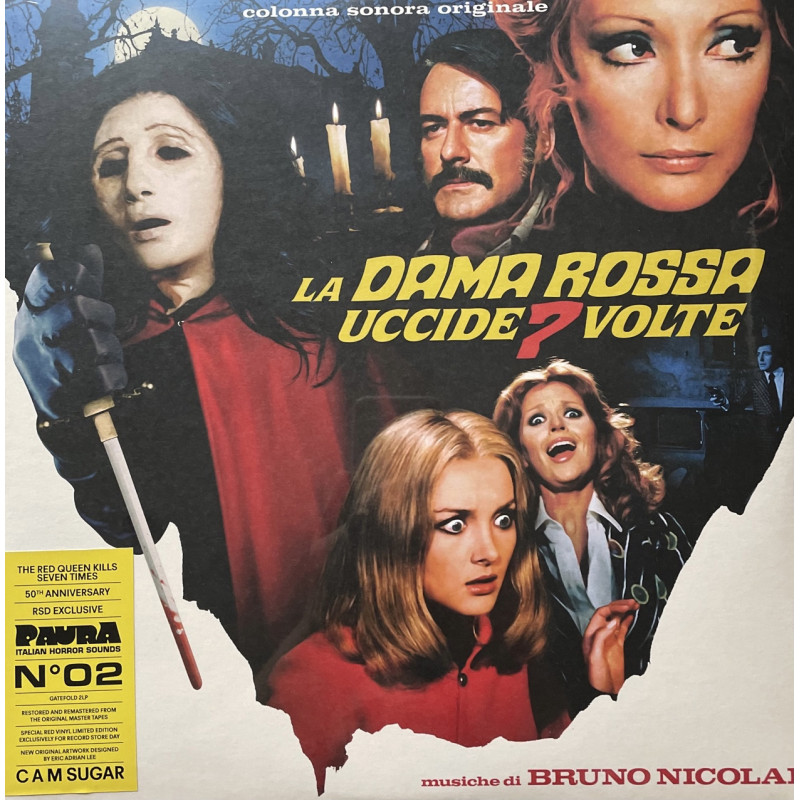 Bruno Nicolai – La Dama Rossa Uccide 7 Volte (Colonna Sonora Originale) 2LP - Coloured RSD 2022 Bruno Nicolai – La Dama Rossa Uccide 7 Volte (Colonna Sonora Originale) 2LP - Coloured RSD 2022