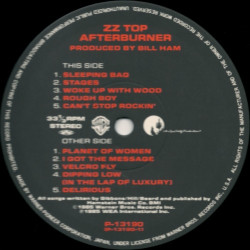 ZZ Top ‎– Afterburner