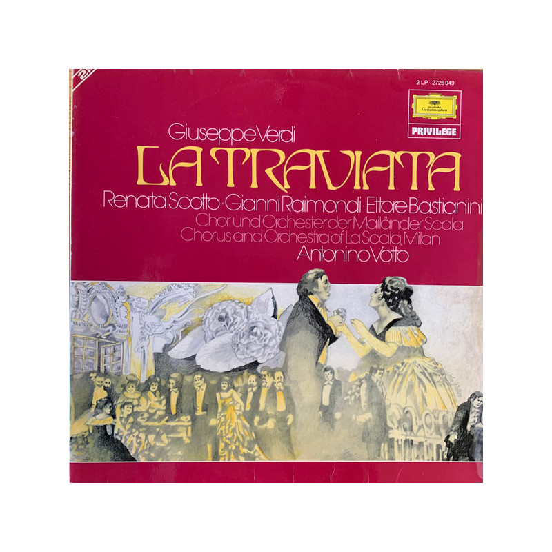 Giuseppe Verdi - Coro Del Teatro Alla Scala And Orchestra Del Teatro Alla Scala, Antonino Votto – La Traviata 2LP Giuseppe Verdi - Coro Del Teatro Alla Scala And Orchestra Del Teatro Alla Scala, Antonino Votto – La Traviata 2LP