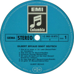 Gilbert Bécaud ‎– Singt Deutsch