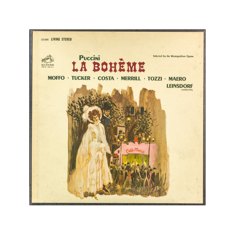 Puccini - Moffo, Tucker, Costa, Merrill, Tozzi, Maero, Erich Leinsdorf – La Bohème 2LP Box Puccini - Moffo, Tucker, Costa, Merrill, Tozzi, Maero, Erich Leinsdorf – La Bohème 2LP Box
