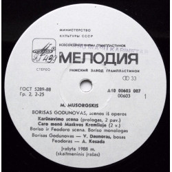 M. Mussorgsky - Lithuanian National Philharmonia Symphony Orchestra – Boris Godunov