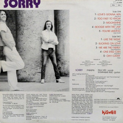 Sorry – Sorry