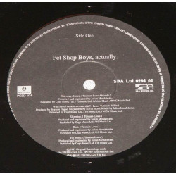Pet Shop Boys ‎– Actually