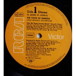 John Denver – Voice Of America (Welterfolge)