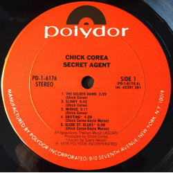 Chick Corea ‎– Secret Agent