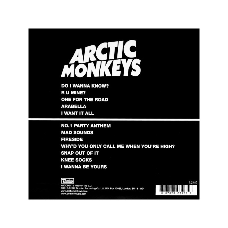 Arctic Monkeys – AM - CD kompaktinė plokštelė Arctic Monkeys – AM - CD kompaktinė plokštelė