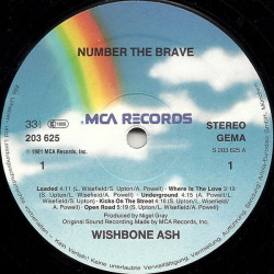Wishbone Ash ‎– Number The Brave