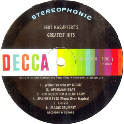 Bert Kaempfert And His Orchestra – Bert Kaempfert's Greatest Hits