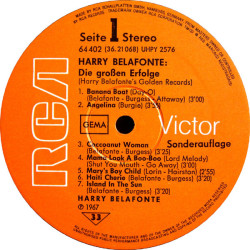 Harry Belafonte – Golden Records - Die Grossen Erfolge