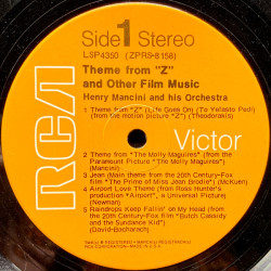 Henry Mancini And His Orchestra – Theme From "Z" And Other Film Music