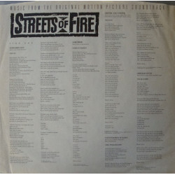 Various – Streets Of Fire - Music From The Original Motion Picture Soundtrack