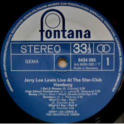 Jerry Lee Lewis & The Nashville Teens – Live At The Star-Club Hamburg