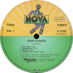 Camel ‎– Rain Dances