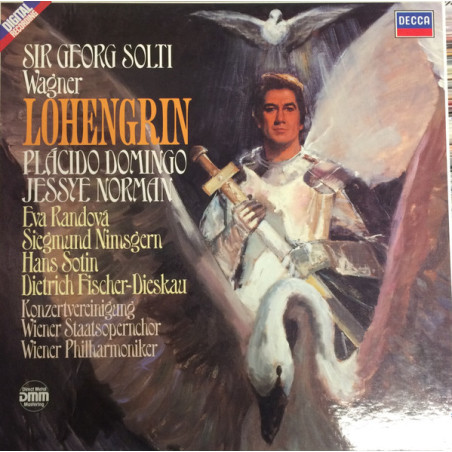 Richard Wagner - Sir Georg Solti, Placido Domingo, Jessye Norman ‎– Lohengrin 4LP BOX