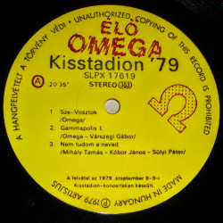 Omega ‎– Élő Omega Kisstadion '79 2LP