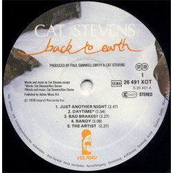 Cat Stevens – Back To Earth