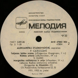 Aleksandra Staškevičiūtė – Operų Arijos