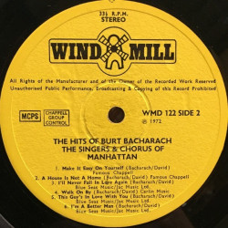 The Singers & Chorus Of Manhattan – The Hits Of Burt Bacharach