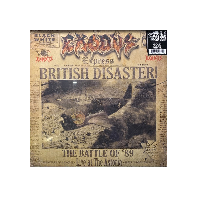 Exodus – British Disaster! The Battle Of '89 (Live At The Astoria)2LP - Coloured Exodus – British Disaster! The Battle Of '89 (Live At The Astoria)2LP - Coloured